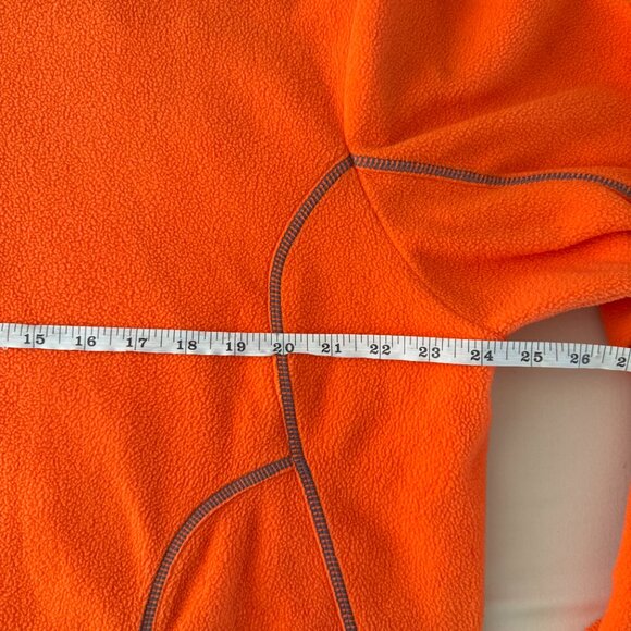 Antigua Orange Mock Collar Ice Quarter-Zip Soft Fleece Pullover Jacket Size L - Picture 10 of 11